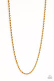 Double Dribble - Gold urban necklace