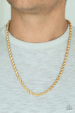 Double Dribble - Gold urban necklace