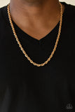 Instant Replay - Gold urban necklace