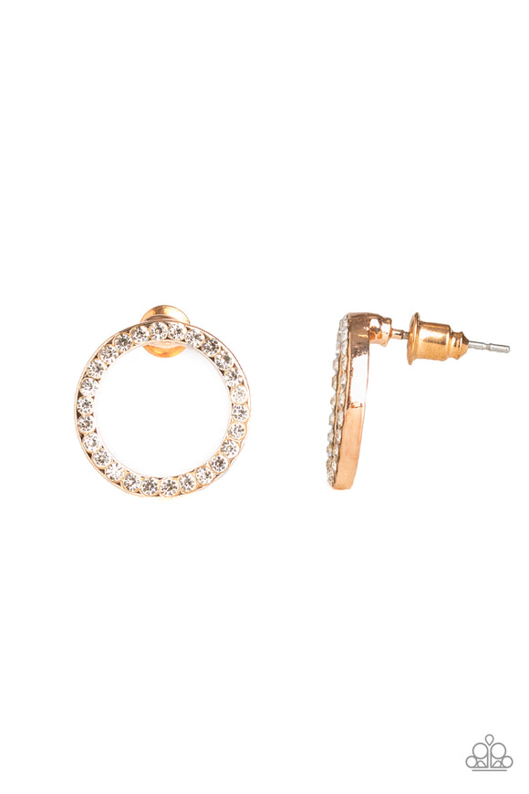 5th Ave Angel - Rose Gold post earrings