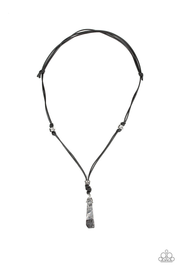 Midnight Meteorite - Black urban necklace