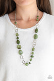 Prismatic Paradise - Green necklace