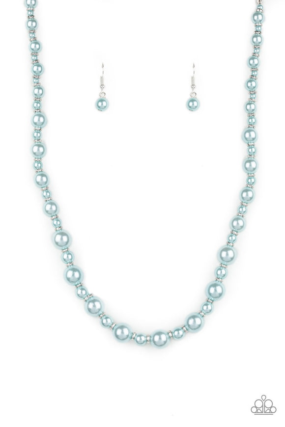 Pearl Heirloom - Blue pearl necklace