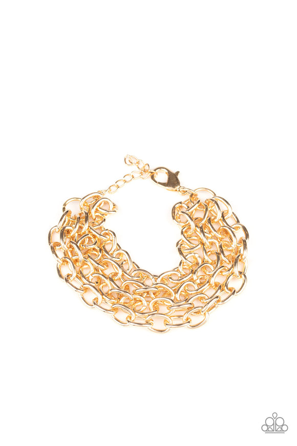 Fast Ball - Gold bracelet