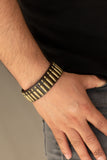 Armed and Dangerous - Brass Men’s urban wrap bracelet