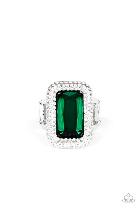 A Grand STATEMENT-MAKER - Green ring