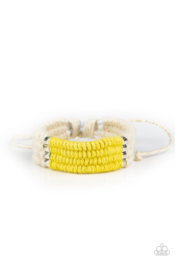 Hot Cross BUNGEE - Yellow urban bracelet