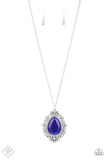 Frozen Gardens-blue moonstone necklace