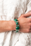 Celestial Escape - Green stretchy bracelet