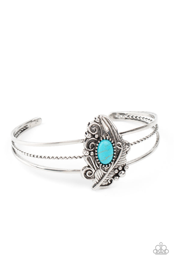 Sahara Solstice - Blue cuff bracelet