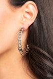 Climate CHAINge - Silver hoop earrings