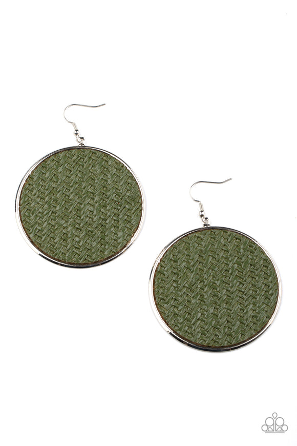 Wonderfully Woven - Green earring