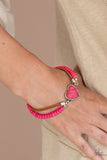 Charmingly Country - Pink clasp bracelet