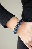 POP, Drop, and Roll - Blue stretch bracelet