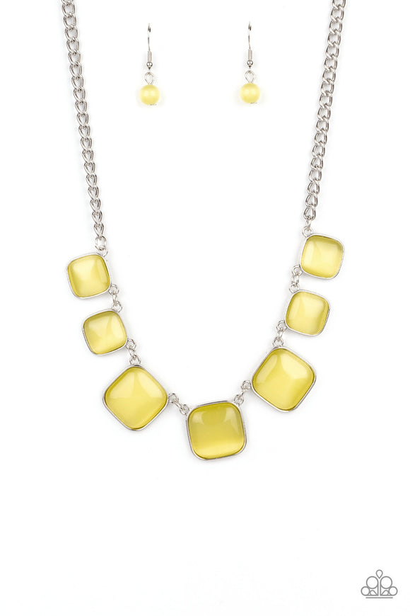 Aura Allure - Yellow moonstone necklace