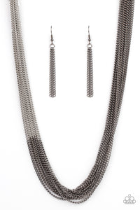 Metallic Merger - Black necklace