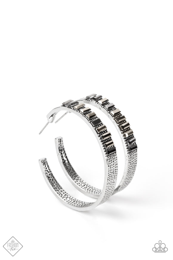 More To Love - Silver hoop earrings