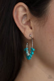 Poshly Primitive - Blue hoop earrings