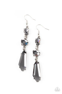 Sophisticated Smolder - Silver earrings