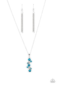 Classically Clustered - Blue necklace