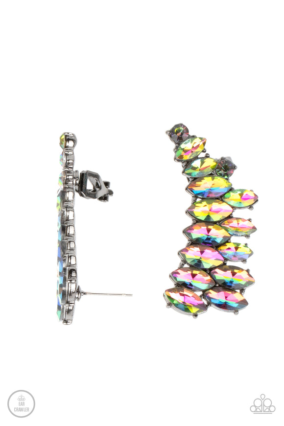 Explosive Elegance - Multi ear crawlers earrings