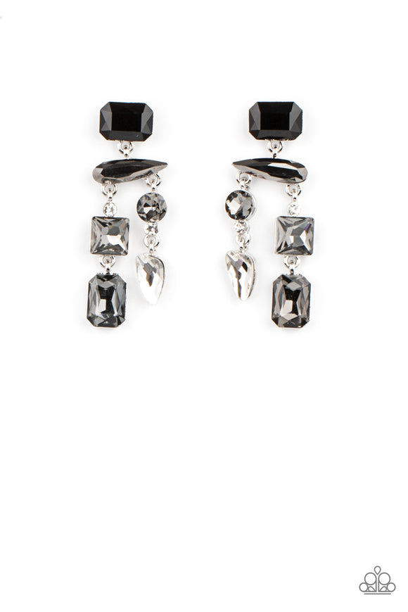 Hazard Pay - Silver post earrings