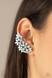 Garden Party Powerhouse - Blue ear crawlers earrings