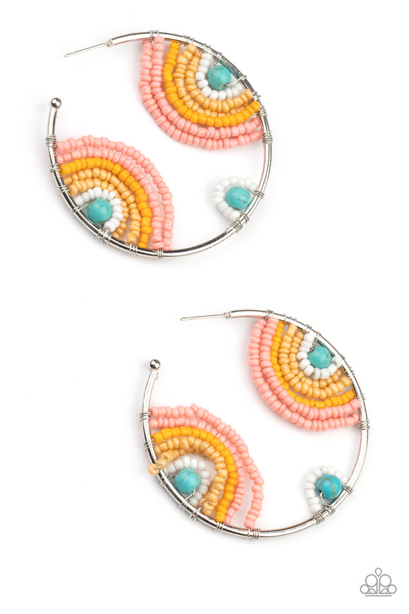 Rainbow Horizons - Multi hoop earrings