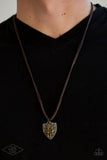 Shielded Simplicity-brown urban EXCLUSIVE necklace