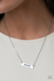 Blessed Mama - Silver bar necklace