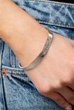 Sweetly Named - Silver MOTHER cuff bracelet