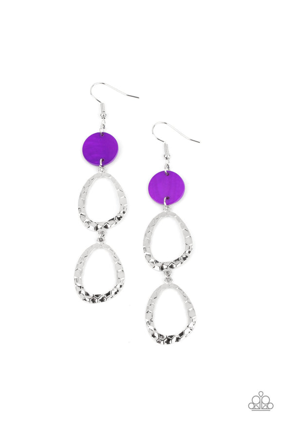 Surfside Shimmer - Purple earrings