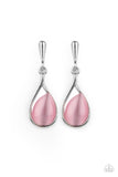 Pampered Glow Up - Pink moonstone earrings