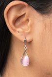 Pampered Glow Up - Pink moonstone earrings