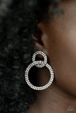 Intensely Icy - Black LOP post earrings