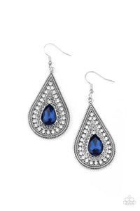 Metro Masquerade - Blue earrings