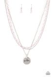 Promoted to Grandma - Pink Iridescent GRANDMA necklace