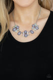 Galaxy Gallery - Silver iridescent necklace