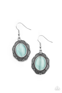 Garden Party Perfection - Blue moonstone earrings