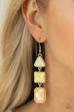 Cosmic Culture - Yellow iridescent earrings