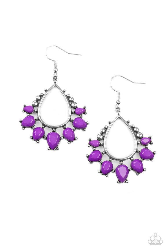 Flamboyant Ferocity - Purple earrings