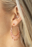 Happy Independence Day - Copper Star hoop earrings