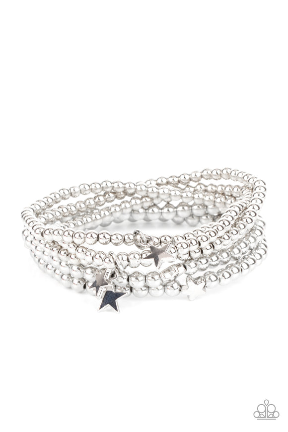 American All-Star - Silver star bracelets