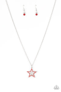 American Anthem - Red star necklace