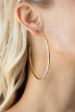 Mega Metro - Gold hoop earrings