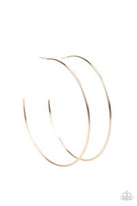 Colossal Couture - Gold large hoop earrings