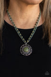 Sahara Suburb - Green sandstone necklace