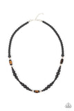 Stone Synchrony - Brown urban necklace