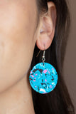 Tenaciously Terrazzo - Blue earrings