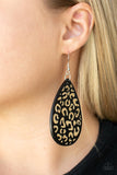 Suburban Jungle - Black wood earrings